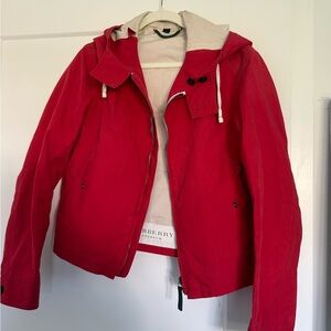 Burberry Vibrant Red Utility Jacket